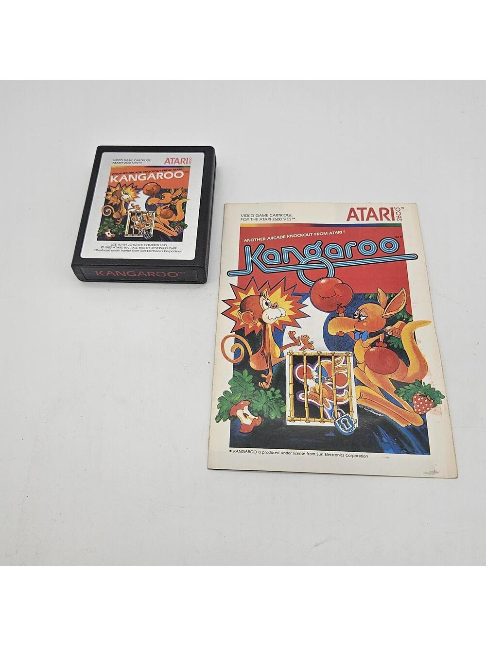 Atari 2600 Kangaroo Cartridge And Booklet NOT TESTED